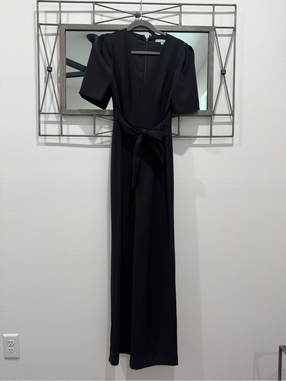 ANTONIO MELANI Black Tie-Waist Jumpsuit